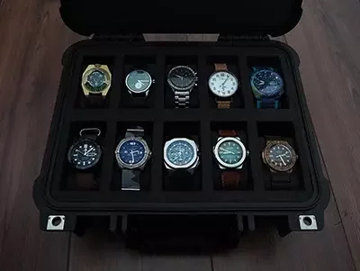 HORLOGE KOFFER VAN TOPKWALITEIT EN PELI -KOFFER VAN TOPKWALITEIT 